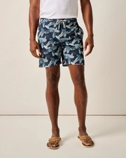 johnnie-O The Half Elastic 7" Surf Shorts Navy Size L MC-7839230