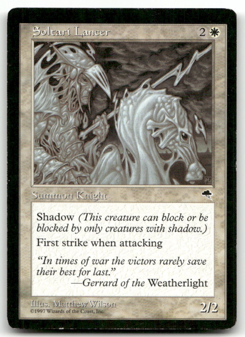 Soltari Lancer #44 (MP) Tempest TMP Magic MTG