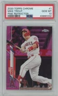 2020 Topps Chrome Mike Trout Pink Refractor PSA 10 Gem Mint #1