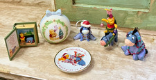Lot of 6 Winnie the Pooh  Eeyore Disney Hallmark Ornaments 1997  2006 Mixed Set