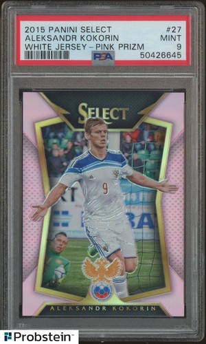 2015 Select Pink Prizm 19/20 Aleksandr Kokorin #27 PSA 9