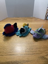 Caltoy Hand Puppets Lot Of 3 Fish - Ocean Theme
