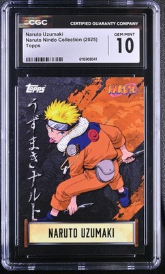 2025 Topps Naruto Uzumaki Nindo Collection CGC 10 GEM MINT #6115908041