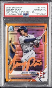 Jeremy Pena Autograph | eBay