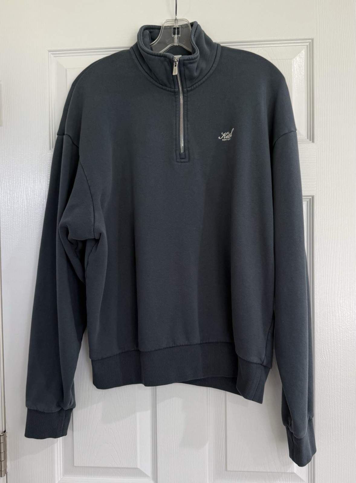 Kith Quarter Zip Nelson Pullover Simple (blue/gre… - image 1