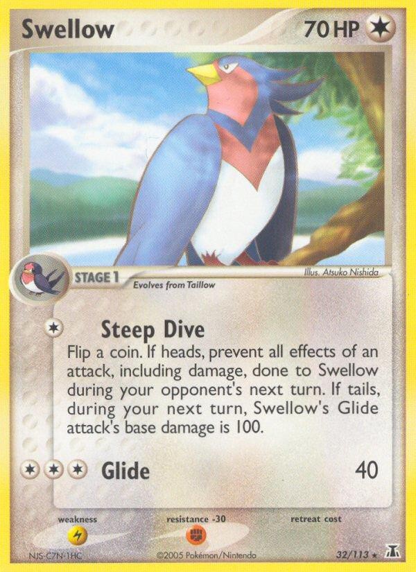 Pokemon Swellow (32/118) Delta Species MP REVERSE HOLO