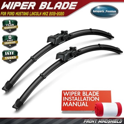 2x Front 22'' & 20'' Windshield Wiper Blades for Ford Mustang Lincoln MKZ 13-20