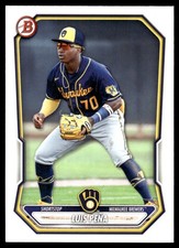 LUIS PENA 2026 Bowman Prospects Rookie Card #BP-120 Milwaukee Brewers. rookie card picture