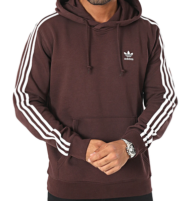 NEW MENS ADIDAS ORIGINALS 3 STRIPES TREFOIL HOODIE ~SIZE MEDIUM