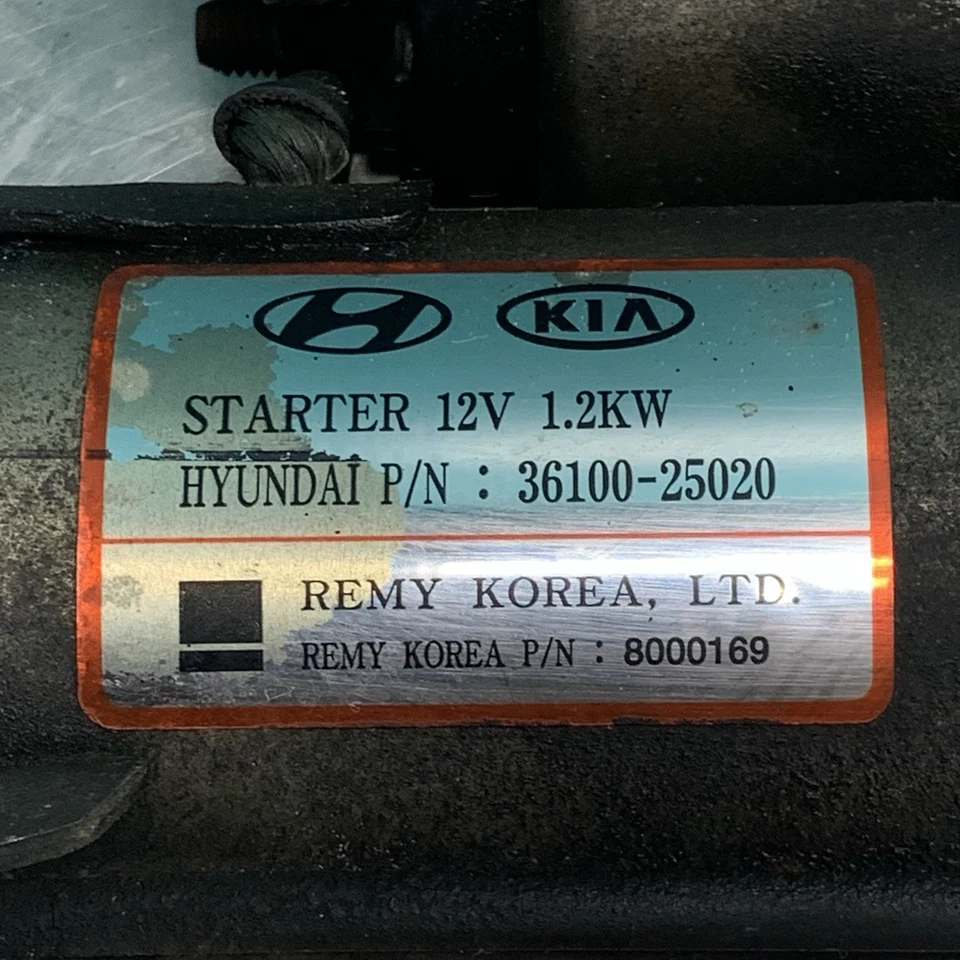 Motor De Arranque Fabricante Original Hyundai Kia Optima Sonata 2.0 2.4 06-13 576-0095R OEM Foto 2 de 4