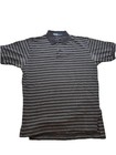 Polo Ralph Lauren Gray White Striped Short Sleeve Shirt  “M”￼Vintage 1980’s Tag