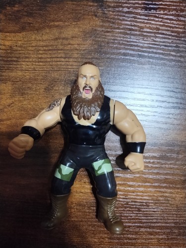 2019 WWF WWE Mattel Braun Strowman Retro Wrestling...
