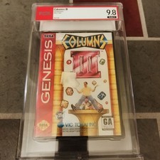 Sega Genesis Game COLUMNS III 3 - WATA GRADED 9.8 MINT! NEW & Sealed RARE