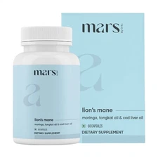 Mars By GHC Lion’s Mane Caps (60N) : Powered With Moringa Powder - Pack Of 1