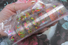 Flourescent Black Light Neon Glitter set