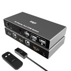 Display Port KVM Switch,8K@60Hz 4K@144Hz DP KVM Switch 1 Monitor 2 Computers ...
