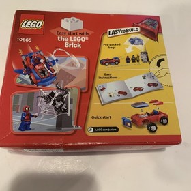 Sealed LEGO Juniors: Spider-Man: Spider-Car Pursuit (10665) Shelf Wear Ec7