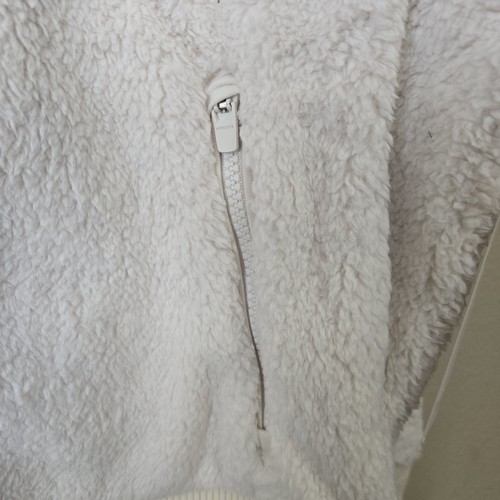 ATHLETA Tugga Sherpa Jacket Cream XL Front Zip Mock Neck NWT - Picture 4 of 9