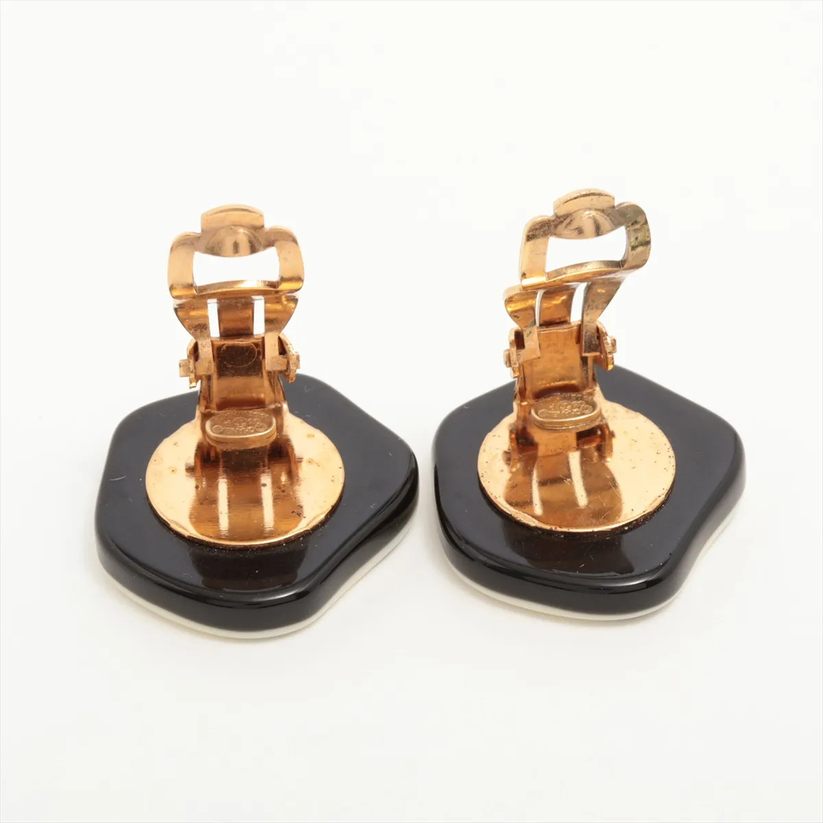 Chanel Coco Mark Camelia 03P Earrings (for both ears) Plastic Black thumbnail 4