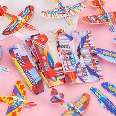 10 Pieces Paper Airplane Toys Set Hand Throwing Foam Aircraft Party Favors - Bild 1 von 4