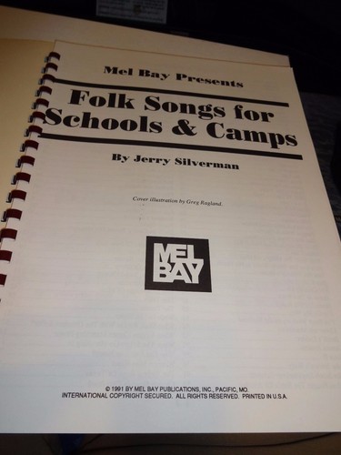 SMPB Volkslieder für Schulen & Lager MB94558 (1991 Mel Bay Publ.) Jerry Silverman - Bild 2 von 3