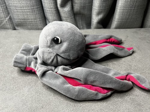 Peluche de colección Plush Creations Inc marioneta de mano completa pulpo gris rosa 1993 - Imagen 5 de 11