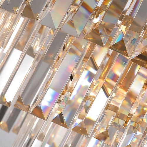 5 pezzi 150 mm cristallo triangolo barra vetro prisma pendente 1 foro lampada lampadario parti - Foto 3 di 3