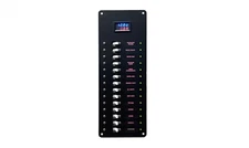 DC Power Distribution Panel with Digital Multi Meter Volt/Amp/Watt