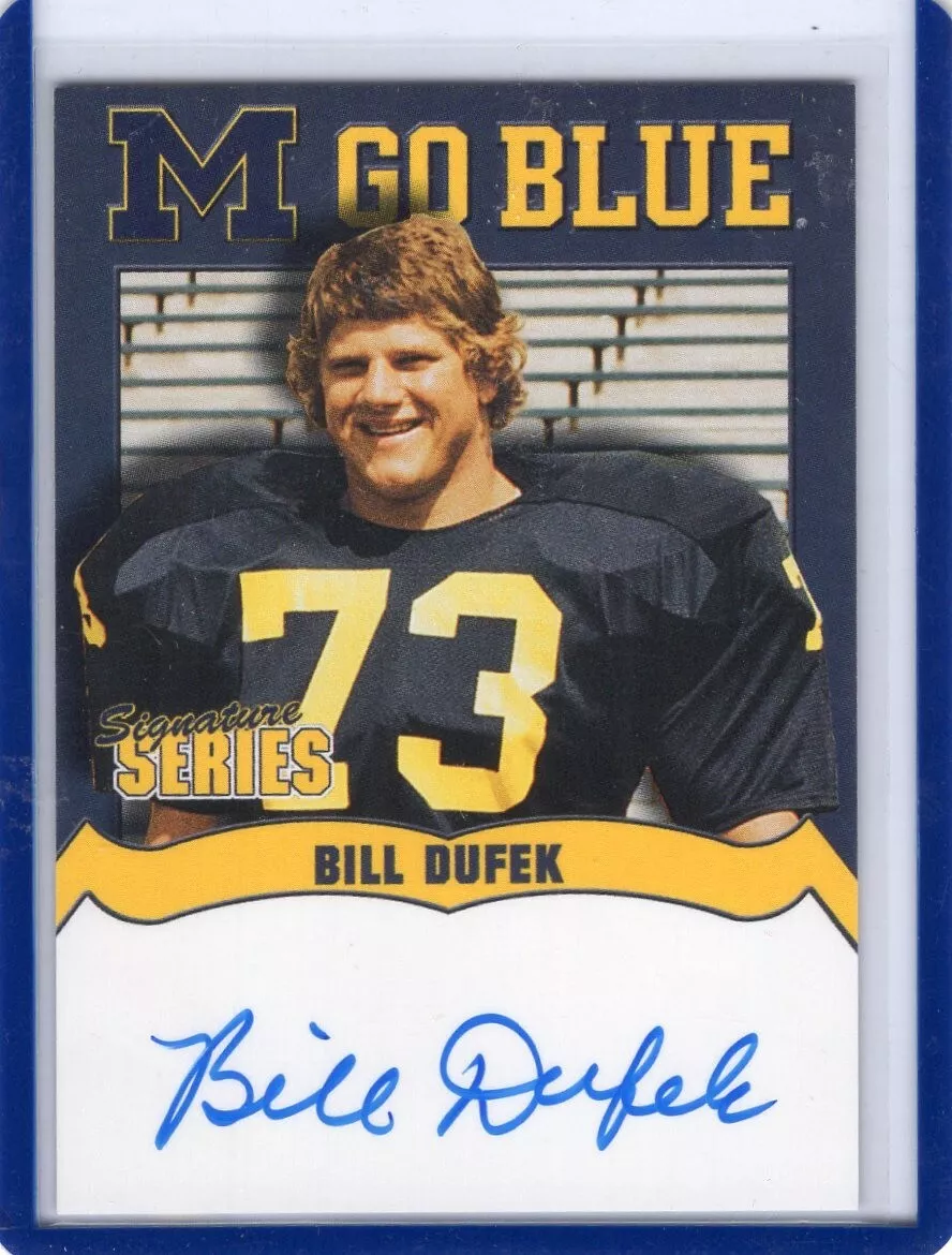 Bill Dufek Michigan Wolverines TK Legacy M Go Blue Autograph MGB9 - Picture 1 of 1
