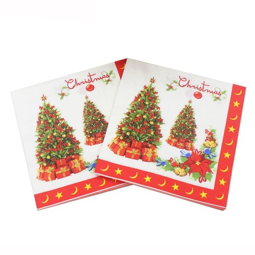 Party X-mas Lunch Paper Paper Napkins Napkins For Decoupage Christmas Napkin - Picture 14 of 18