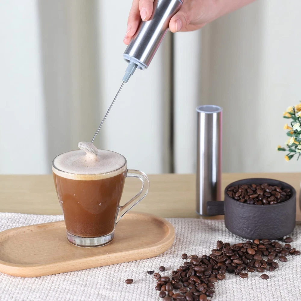 Milk Frother, Handheld Battery Operated Frother for Coffee,Portable Drink Mix...