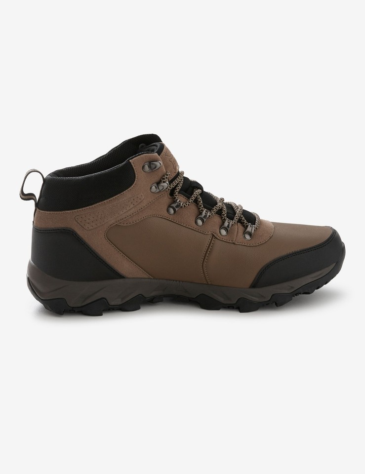 Mens Winter Boots Brown Hiking Casual Shoes High Cut Footwear