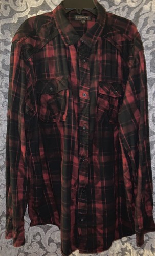 Helix Flannel Shirt Red Multicolor Plus size XXL - 第 2/6 張圖片