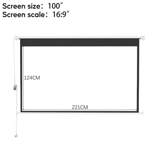 60 -120'' Electric Motorised Projector Screen Home Cinema Remote Control HD TV o - Picture 82 of 90