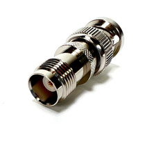 2pcs RF Coax Adapter BNC Male Plug to TNC Female Jack Delrin Insulation