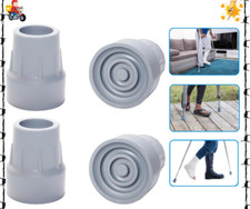 Crutch Tips, 4 Pack 1 Inch Heavy Duty Rubber Crutch Tips Replacement Rubber Cane