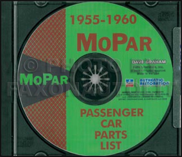 Teilebuch CD Chrysler Desoto Dodge Plymouth 1955 1956 1957 1958 1959 1960 Soto-image
