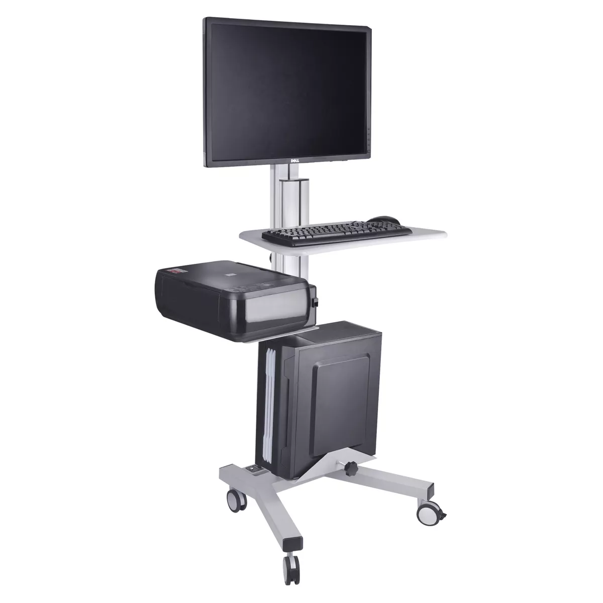 Mobile computer workstation deals desk