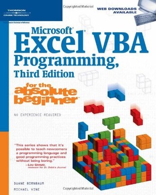 Microsoft Excel VBA Programming for the Absolute Beginner, 3E,Du