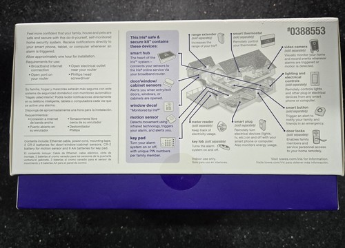 IRIS SAFE AND SECURE KIT / KIT651 0388553 / HOME MANAGMENT SYSTEM NEW - Picture 2 of 2
