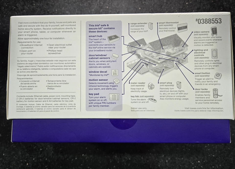 IRIS SAFE AND SECURE KIT / KIT651 0388553 / HOME MANAGMENT SYSTEM NEW - Image 2 of 2