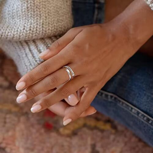 Anello da Donna per Figlia in Argento Sterling 925 Ispirazionale Incoraggiamento - Foto 5 di 7