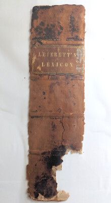 1839 Lexicon of the Latin Language by Leverett, leatherbound | eBay