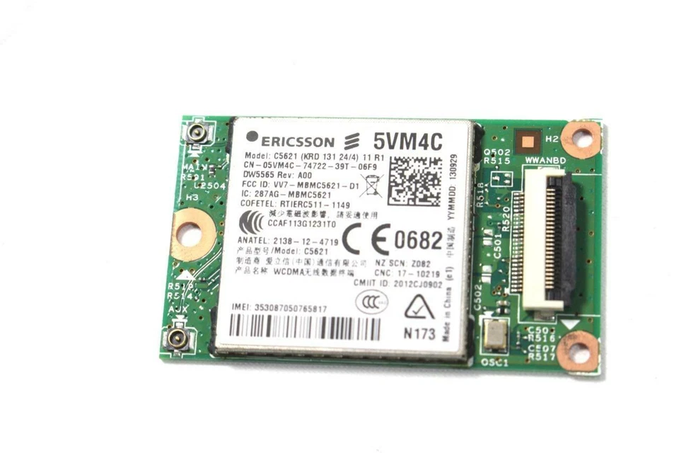 Dell OEM Latitude 10e ST2e Tablet 5565 DW5565 Mini-PCI Wireless Card 5VM4 - Image 4 of 4
