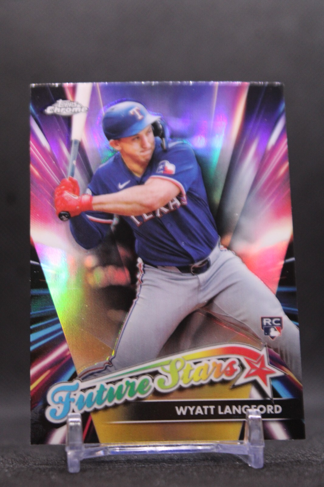 WYATT LANGFORD 2024 TOPPS CHROME UPDATE FUTURE STARS #FSU14 (RC) RANGERS
