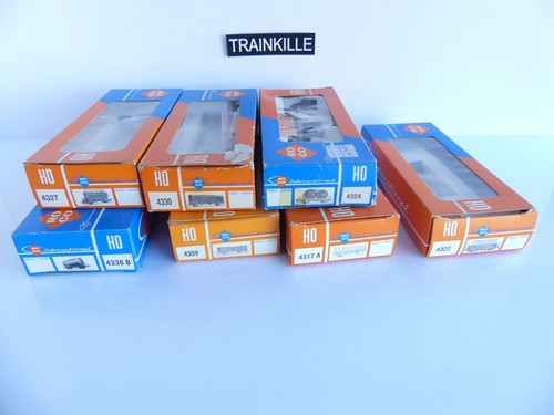 6 Boîtes Vides Trix Express Pour Wagons – HO 1/87 – Carton – Occasion