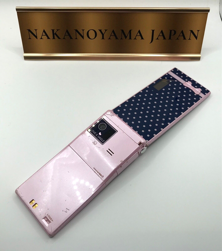 Docomo Fujitsu F-06D Style Series Pink Flip Phone keitai nicola model Happy Pink - Picture 6 of 10