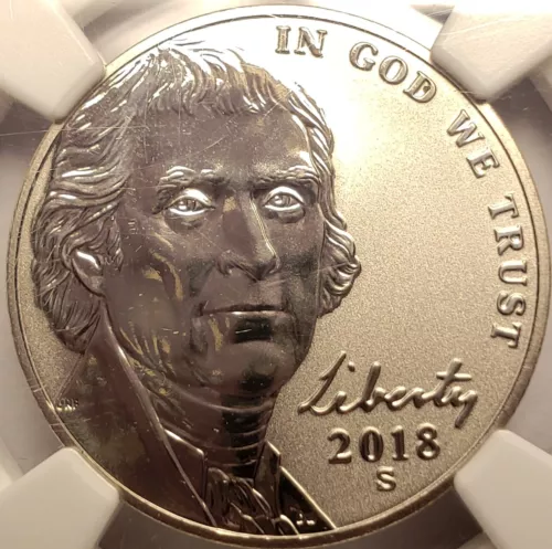 2018-S REVERSE PROOF JEFFERSON NICKEL NGC PF 69 EARLY RELEASES #MC_673