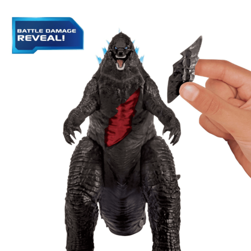 PLAYMATES TOYS MONSTERVERSE GODZILLA VS KONG GODZILLA CON RAGGIO DI CALORE FIGURA 6" - Foto 3 di 3