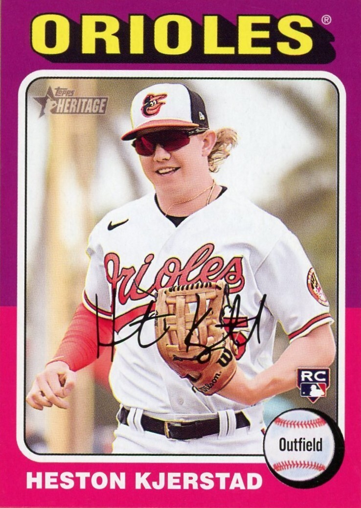2024 Topps Heritage #327 Heston Kjerstad RC